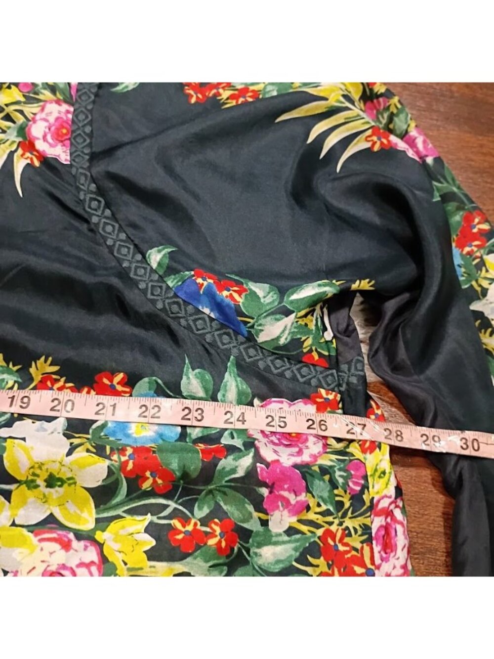 Johnny Was Women Blue Tunic Silk Floral Top Sz 2X - Picture 8 of 16